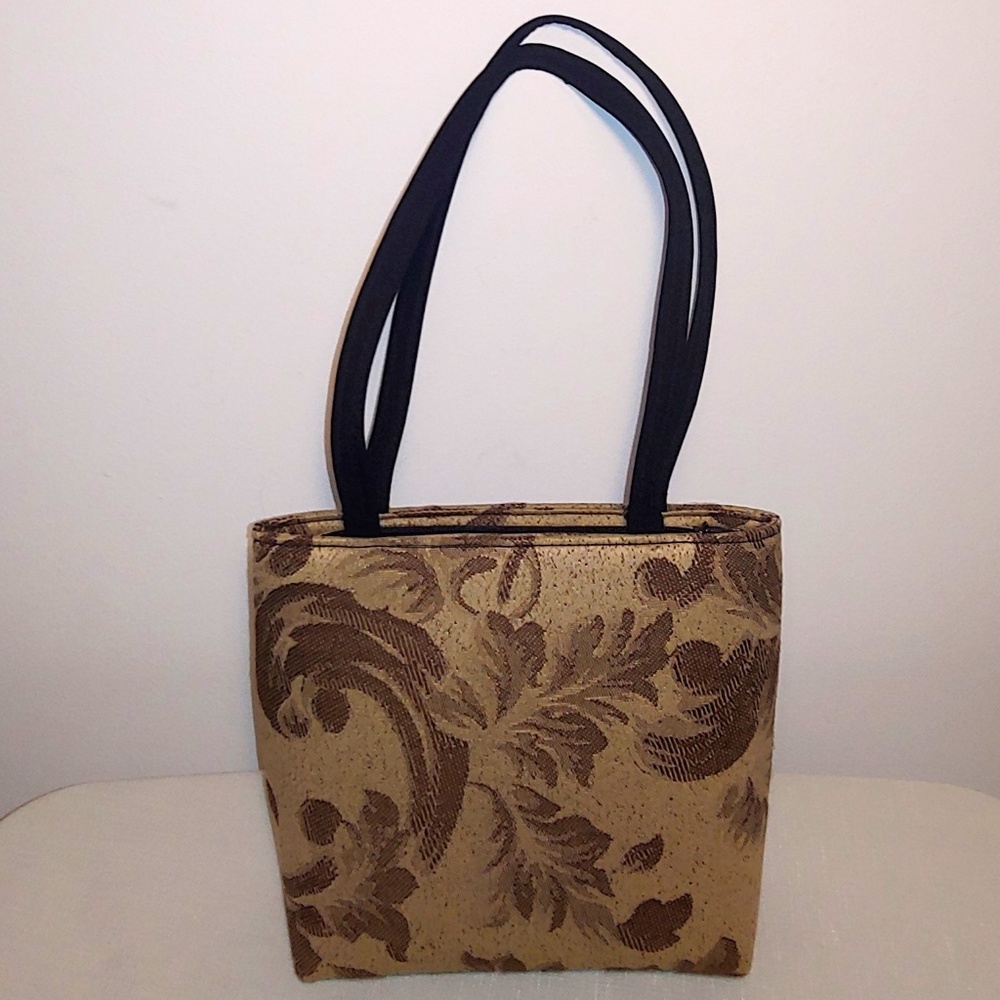 Unbranded Ladies Brown and Beige Cloth Handbag